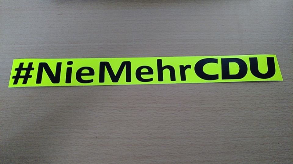 #NieMehrCDU