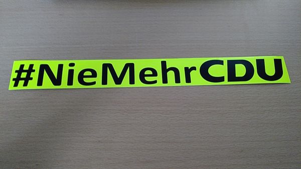 #NieMehrCDU